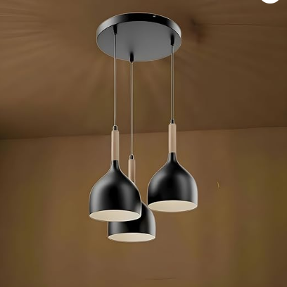 Lámpara colgante de 3 copas