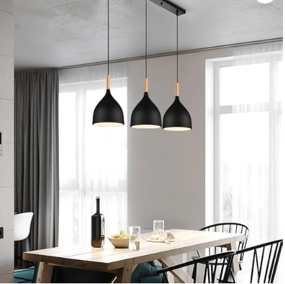 Lámpara colgante de 3 copas