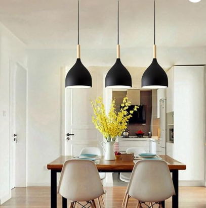 Lámpara colgante de 3 copas