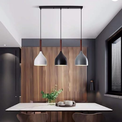 Lámpara colgante de 3 copas