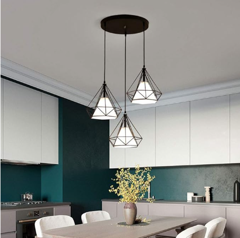 Lámpara colgante de 3 copas