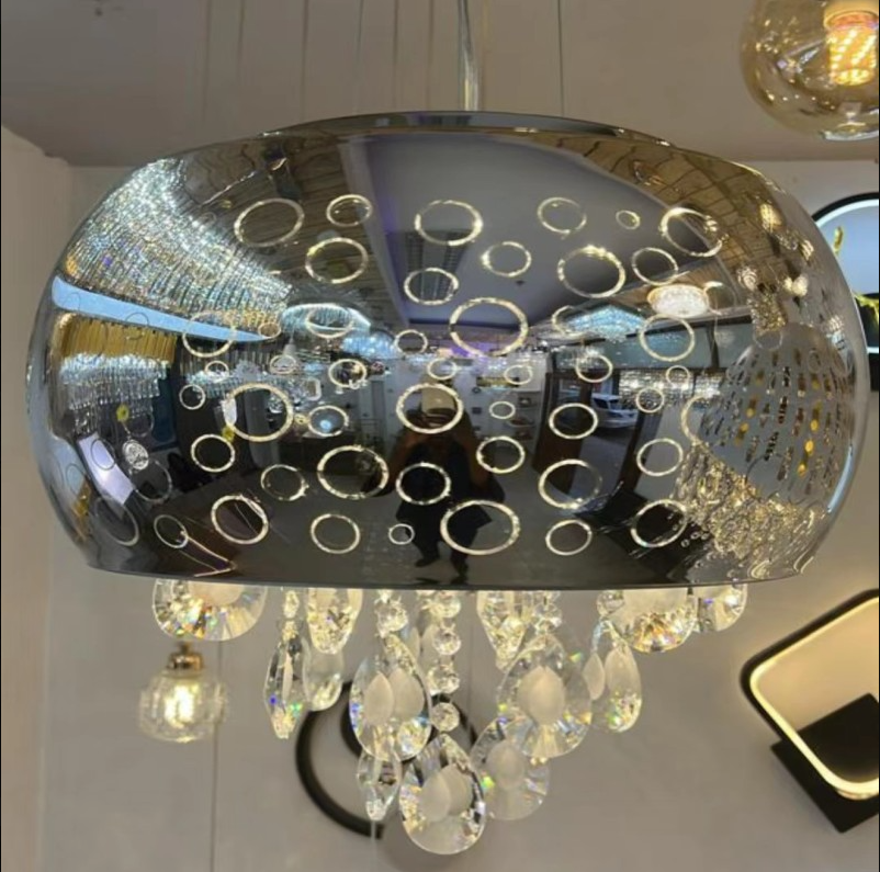 Lámpara Colgante LED de Cristal