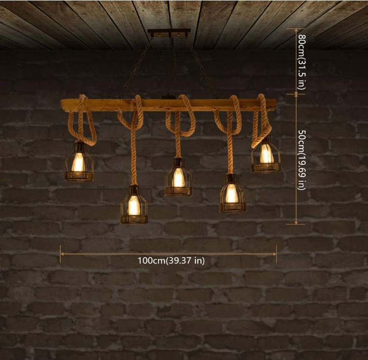 Lampara led decorativa de techo colgante