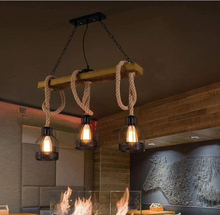 Lampara led decorativa de techo colgante