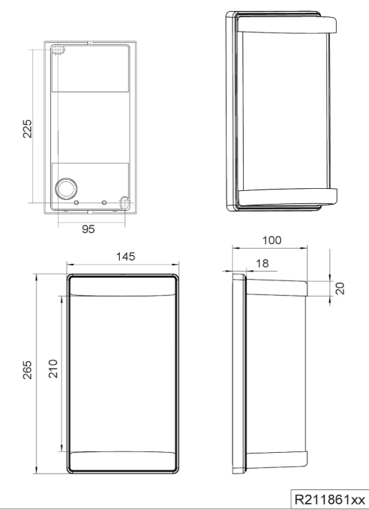 Lámpara de pared LED