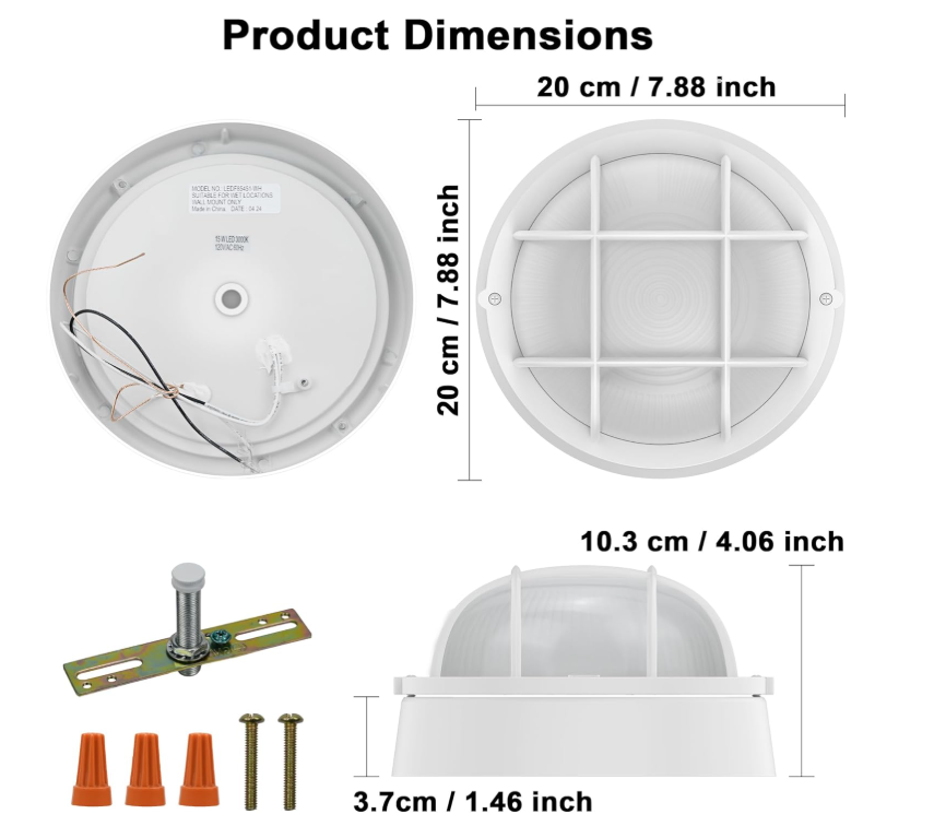 Lámpara LED de Techo Antimoho (AGOTADO)