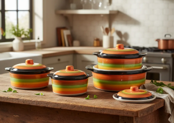 Bowl de ceramica con tapa