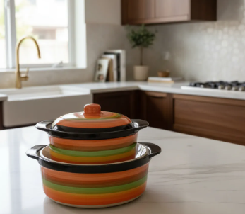 Bowl de ceramica con tapa