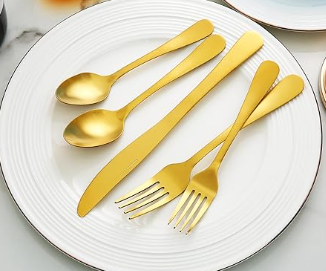 Juego de cubiertos 24 piezas titanio