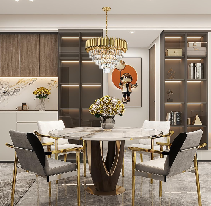 Lámpara colgante de cristal