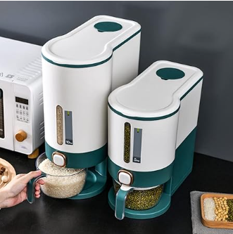 Dispensador de Plástico para Arroz –  (35×18×41.6 cm)