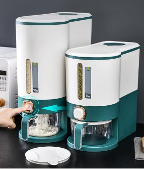 Dispensador de Plástico para Arroz –  (35×18×41.6 cm)