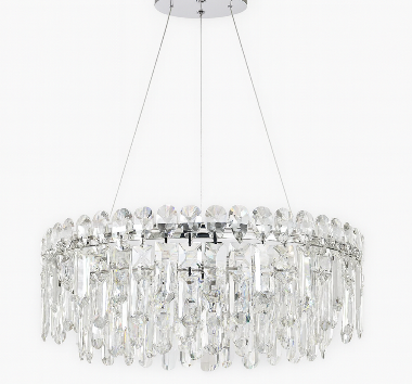 Lámpara Colgante de Cristal con Control Remoto