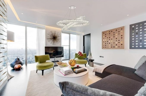 Lámpara Colgante de Cristal LED con Control Remoto