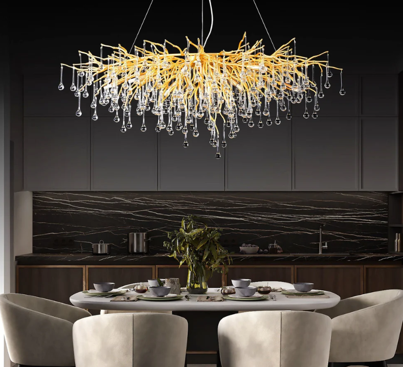 Lámpara Colgante de Cristal