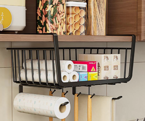 Estante Organizador Colgante de Metal – 33 × 27.5 × 20.5 cm | Resistente y Práctico