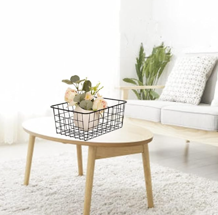 Cesta Organizadora de Metal– 30,5 × 15,5 × 35 cm | Estilo y organización
