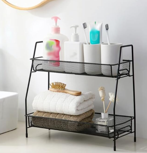 Estante Organizador de Metal– 31 × 17 × 33 cm | Multiusos y Resistentes