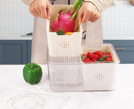 Caja para Conservar Alimentos – Plástico | 24×17×14cm