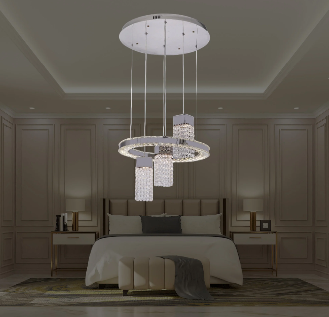 Lámpara Colgante de Cristal