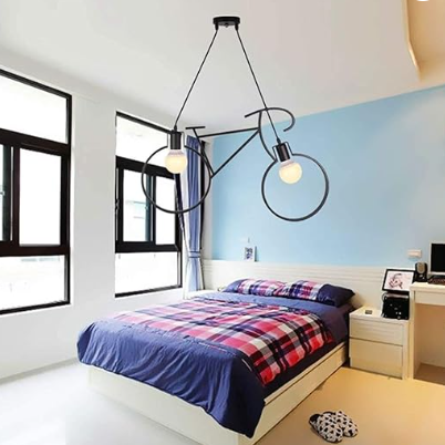 Lámpara Colgante Decorativa Estilo Bicicleta