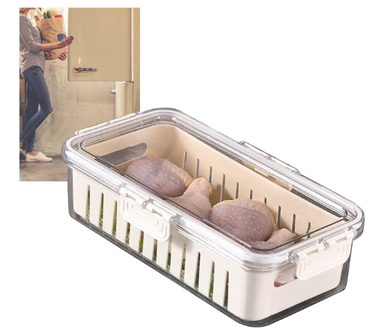 Caja para Conservar Alimentos – Plástico | 30.5 × 16 × 7.5 cm