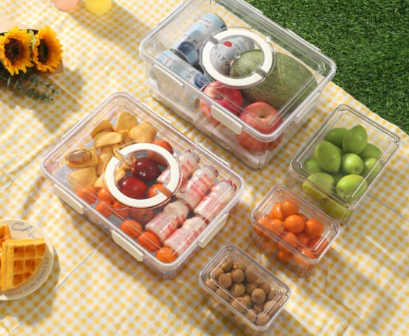 Caja para Conservar Alimentos – Plástico | 31 × 24 × 14.5 cm