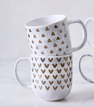 Juego de tazas de porcelana | 400 ml – 4 piezas