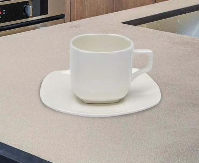 Juego de tazas y platillos de porcelana | 80ml – 6 piezas