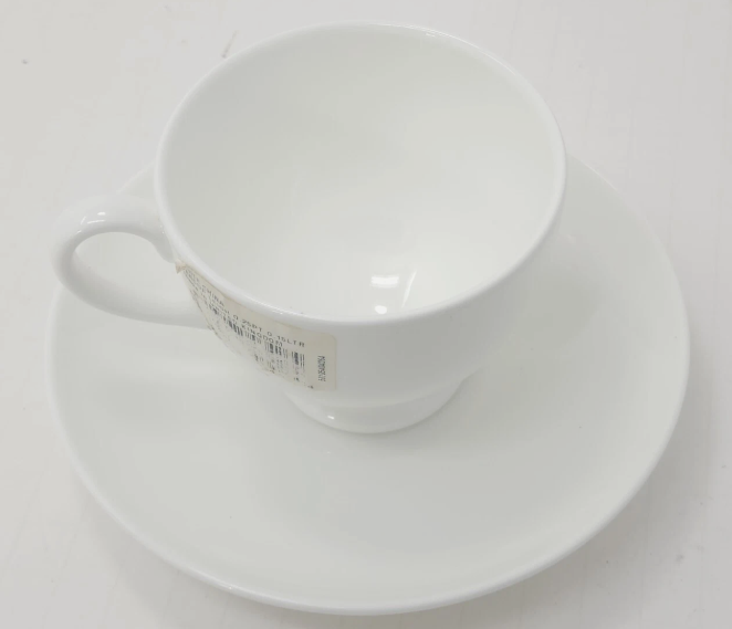 Juego de tazas y platillos de porcelana | 80ml – 6 piezas