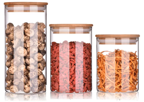 Set de frascos plásticos para cocina con tapa hermética