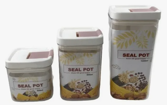 Frasco plástico con tapa hermética | 1200 ml