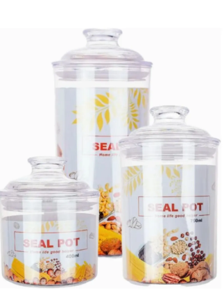 Frasco plástico con tapa hermética