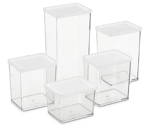 Caja plástica para almacenar comida