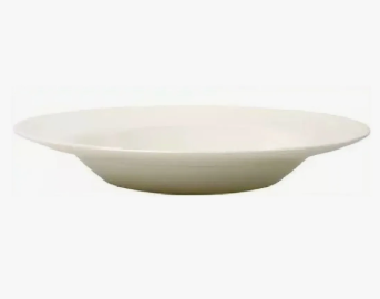 Plato blanco de ceramica