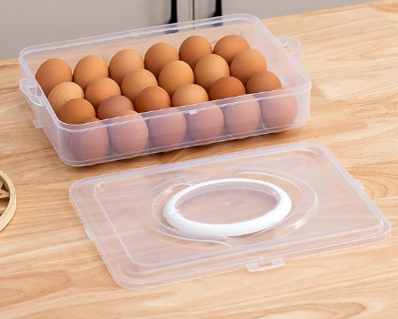 Organizador de Huevos de Gran Capacidad – Protección y Orden en tu Refrigerador