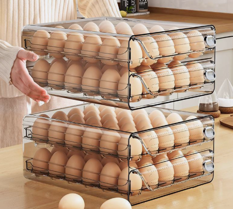 Caja Organizadora de Huevos con Temporizador– Transparente | 25×14×20cm