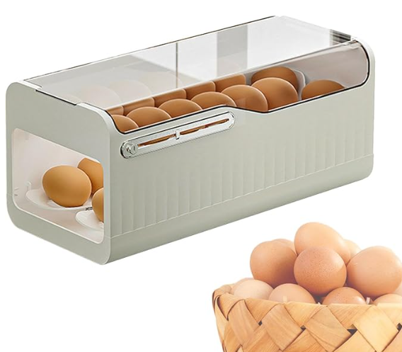 Caja Organizadora de Huevos– 37 × 19 × 19 cm | Almacenaje Grande y Seguro