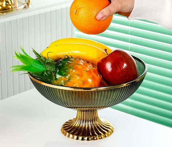 Plato de Plástico para Frutas – 25.8 × 11.2 cm | Funcional, Ligero y Decorativo