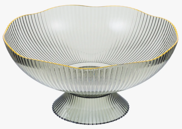 Plato de Plástico para Frutas – 25.8 × 11.2 cm | Ligero, Higiénico y Decorativo