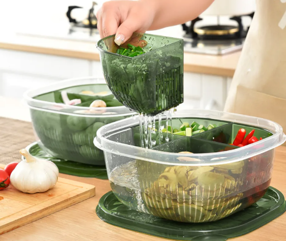 Cesta de Escurrido – Mediana con Divisiones | 16,5 × 7,8 cm