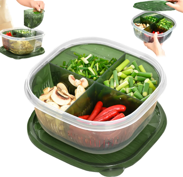 Cesta de Escurrido – Mediana con Divisiones | 16,5 × 7,8 cm