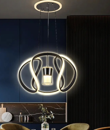 Lámpara Colgante LED Escultórica de Diseño Moderno ✨