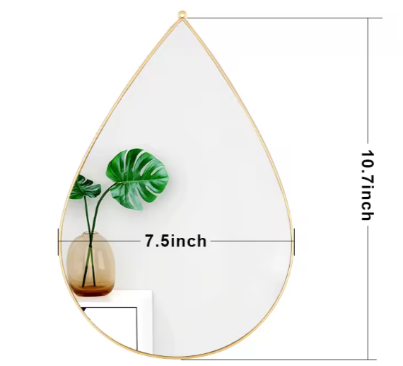 Set de Espejos Decorativos – Diseño Gota Moderno | Dorado ✨🏡