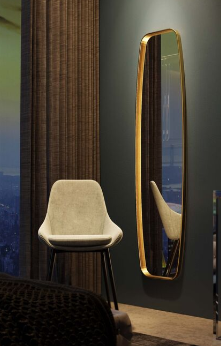 Espejo de Pared Decorativo – Diseño Vertical Estilizado ✨🏡