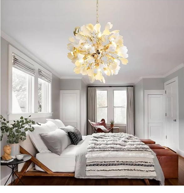 Lámpara LED Decorativa de Techo Colgante– Diseño Escultórico Floral