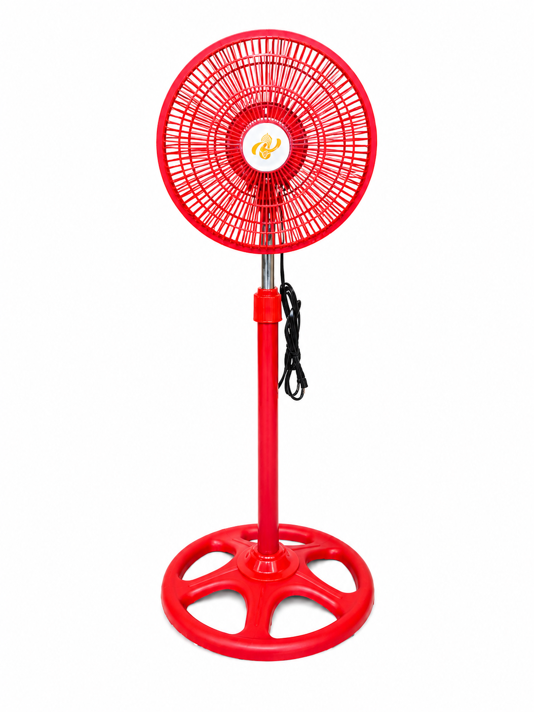 Ventilador de Pedestal Eléctrico 10” | Compacto y Moderno en Color Rojo