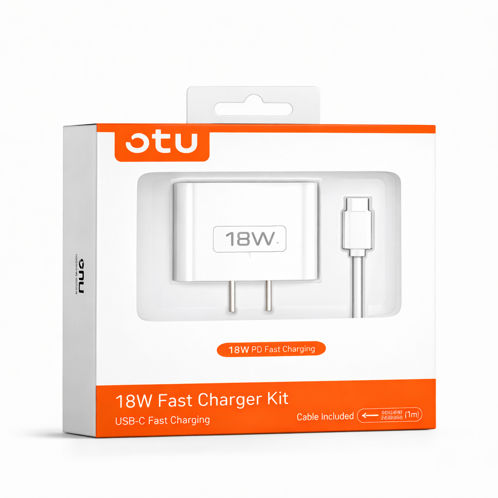 Set de Carga 18W (5V–3A) con Cable de 1 m – Carga Rápida y Eficiente