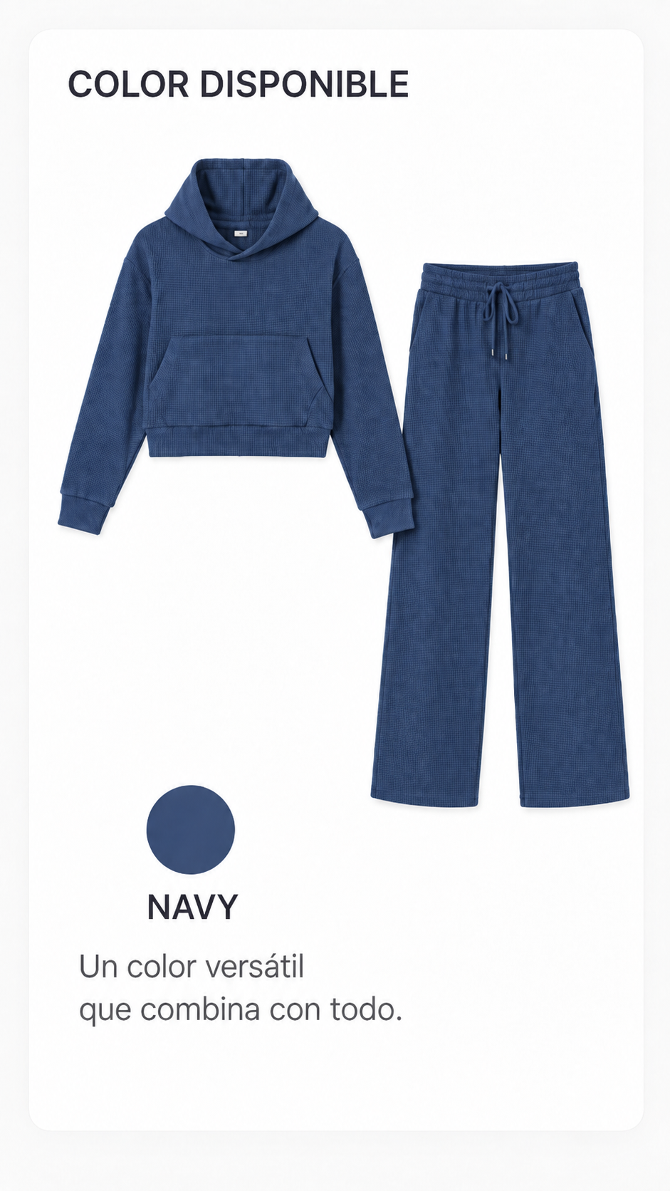 Set Cozy Waffle Sudadero