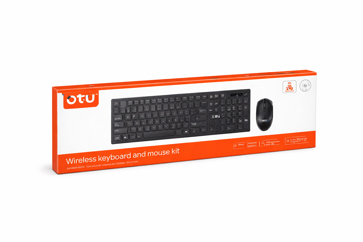 Kit Teclado y Mouse Inalámbricos Negro – Comodidad y Libertad sin Cables